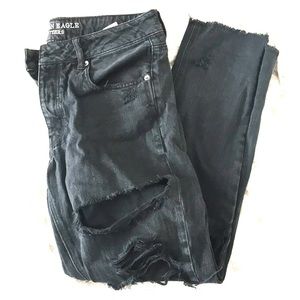 Ripped boyfriend jeans